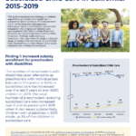 Data Snapshot 1: Preschoolers with Disabilities in Subsidized Child Care in California: 2015–2019