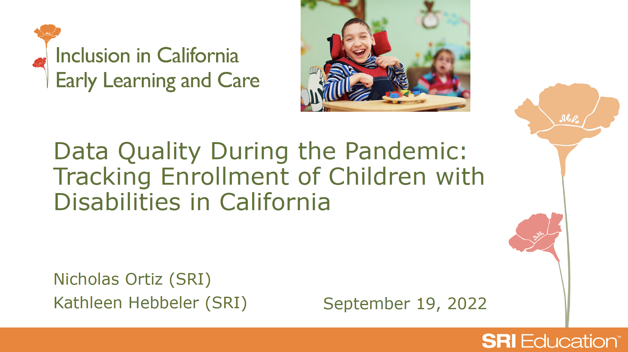 Data Quality During the Pandemic: Tracking Enrollment of Children with Disabilities in California Presentation thumbnail